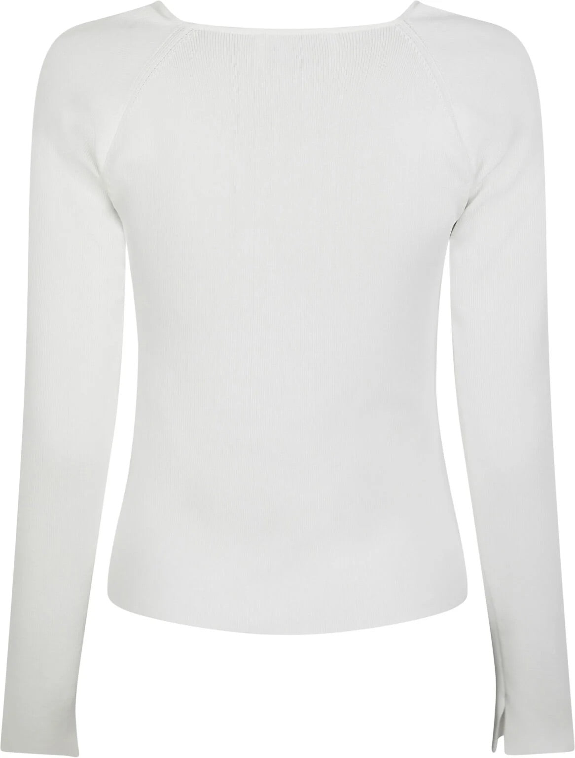 Neo Noir Elaina White Wickelstrickbluse – Langarm | Designer Outlet für Damen