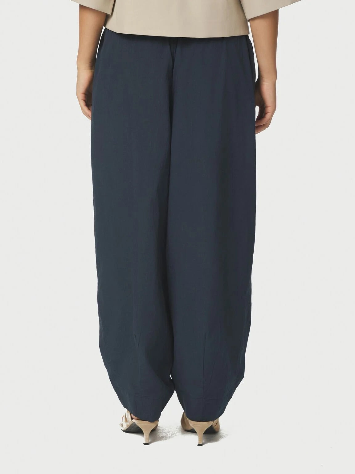 Neo Noir Prina C Damenhose aus Baumwollpopeline – Marineblau