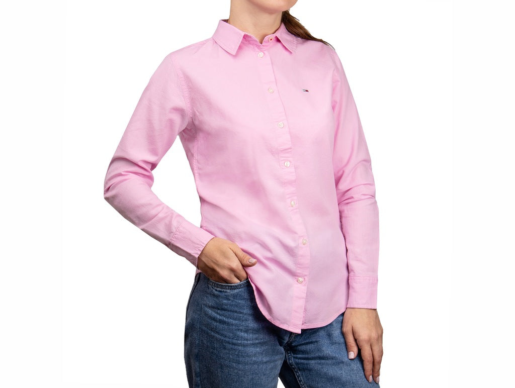 Tommy Jeans Damen Oxford-Hemd (DW0DW13152 Rosa) 