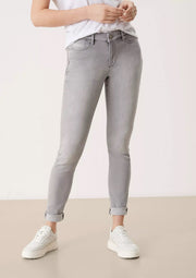 s.Oliver Izabell Damen-Skinny-Jeans – Hellgraue Waschung