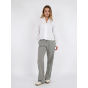 Neo Noir Briele Bluse mit Rüschenkragen – Gesmokte Ärmelbündchen Ballonärmel | Damen