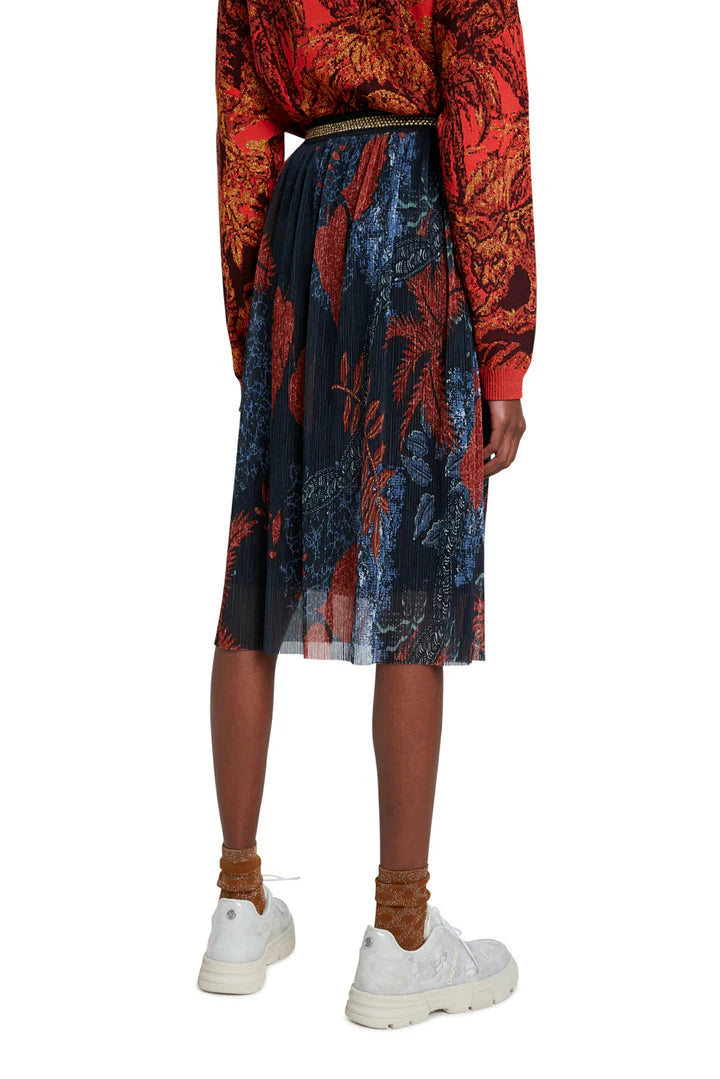 Desigual Virgine Midirock mit Gürtel