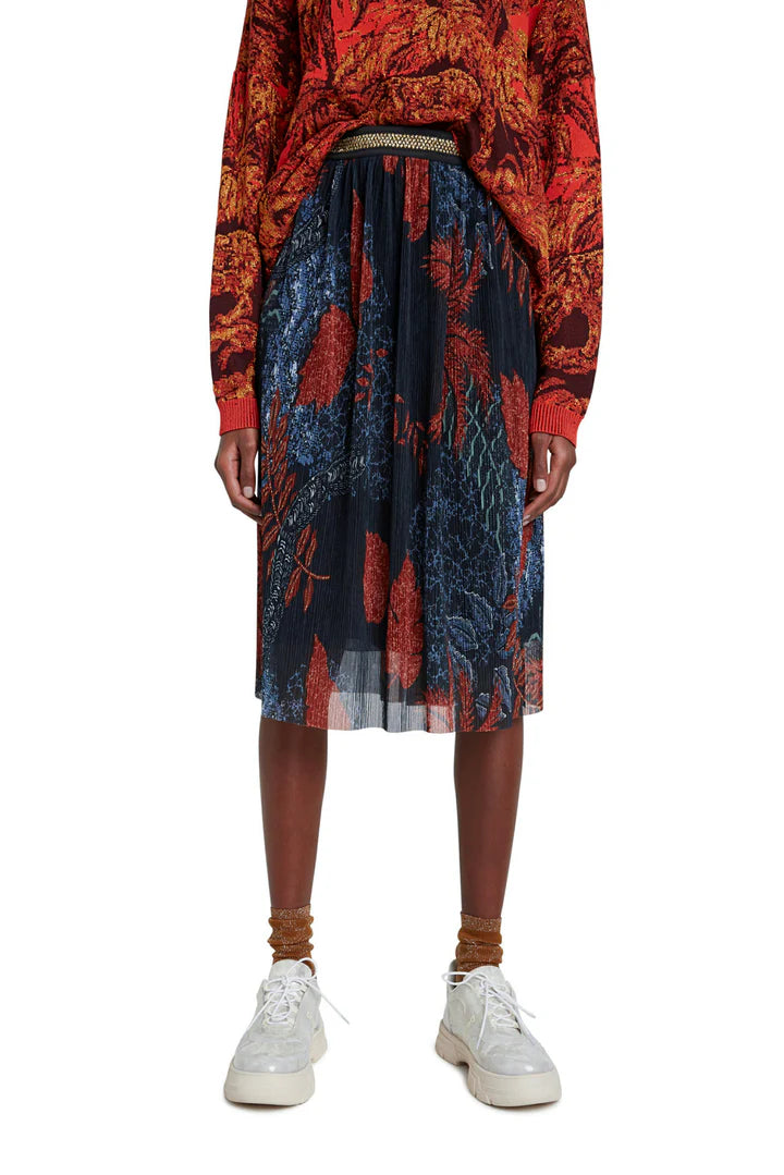 Desigual Virgine Midirock mit Gürtel