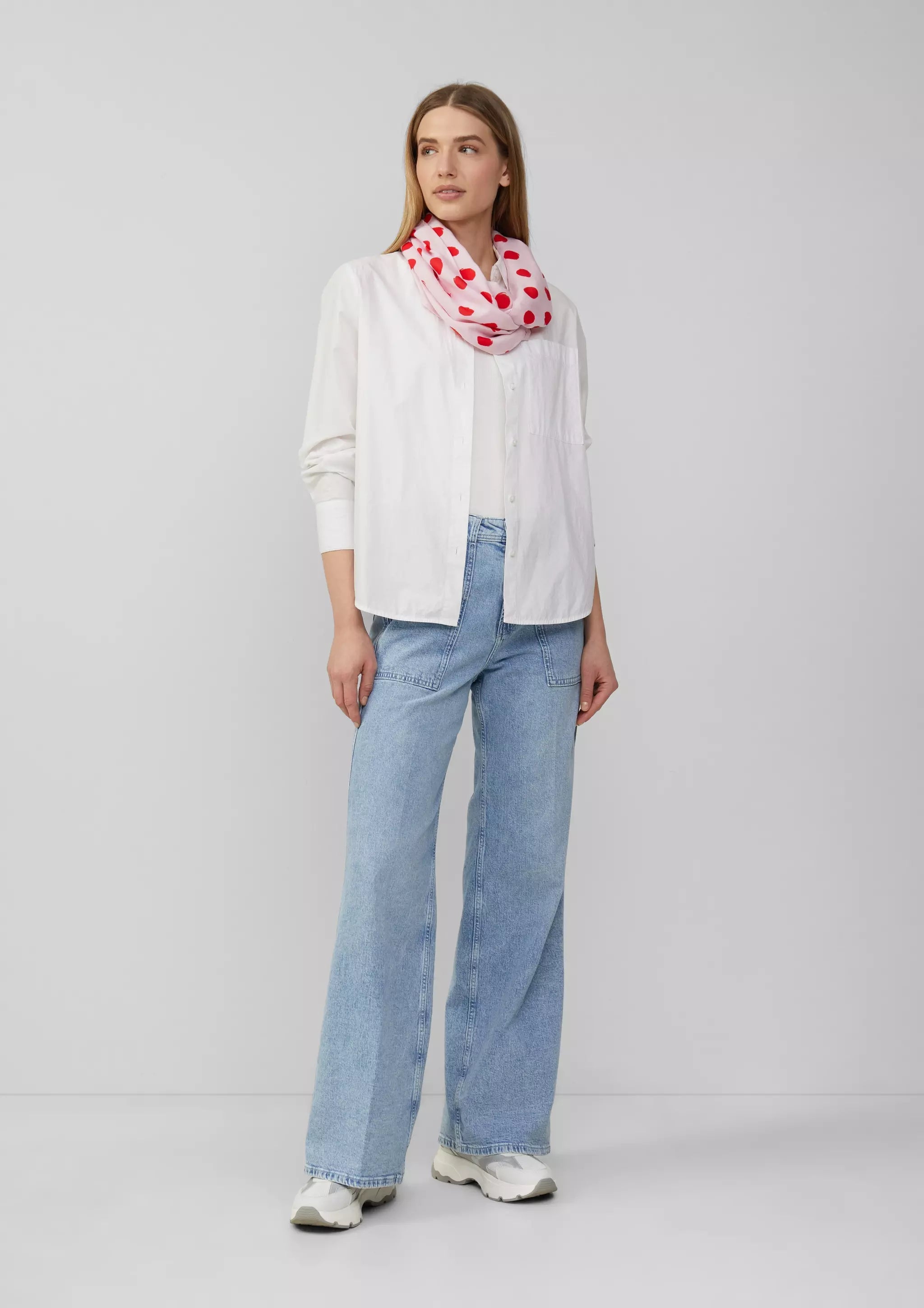 s.Oliver Viskose-Schlingenschal mit Motiv