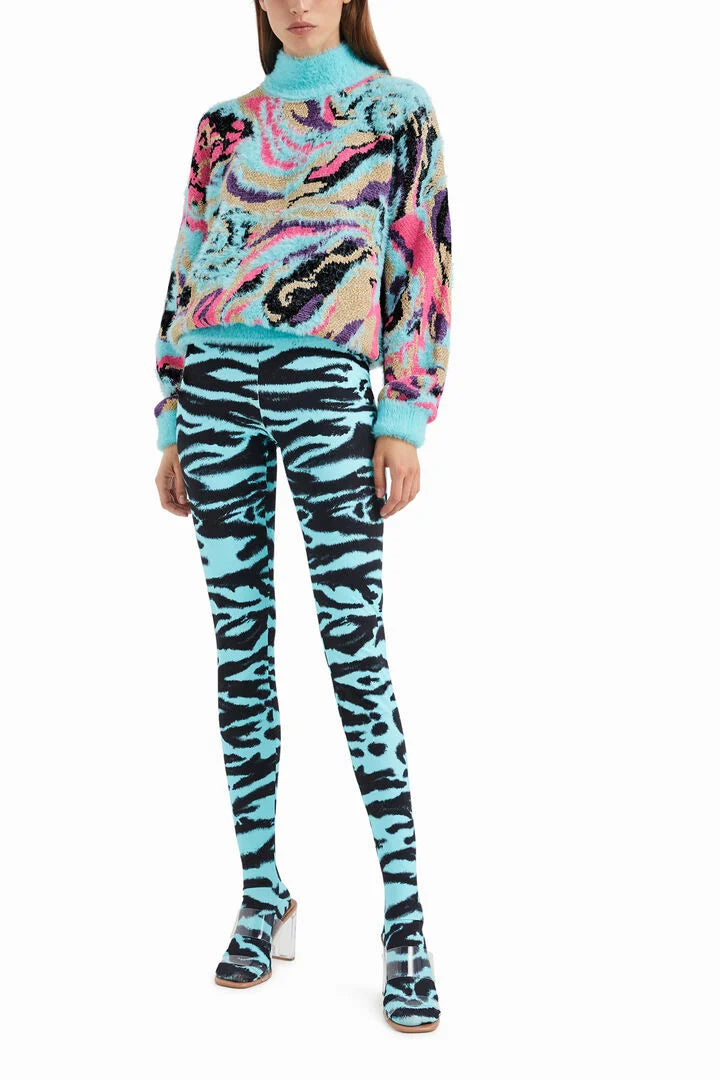 Desigual gemusterte Leggings/Strumpfhose – 2-in-1
