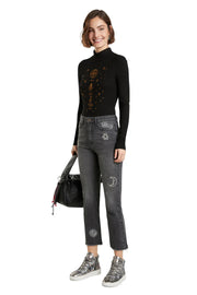 Desigual Lagun Cosmic Astrology Jeans – verwaschenes Grau