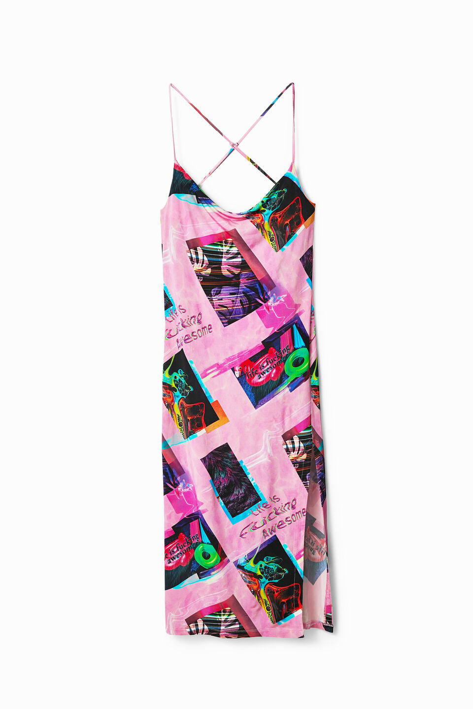 Desigual Neo Tropic Street Art Midi-Kleid 