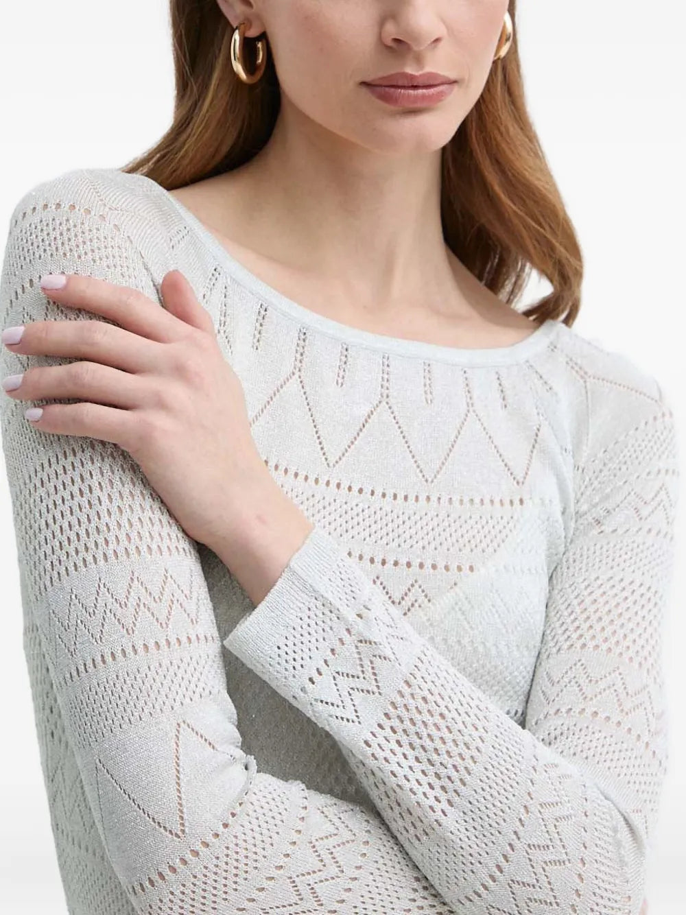 Marciano gehäkeltes langes Kleid