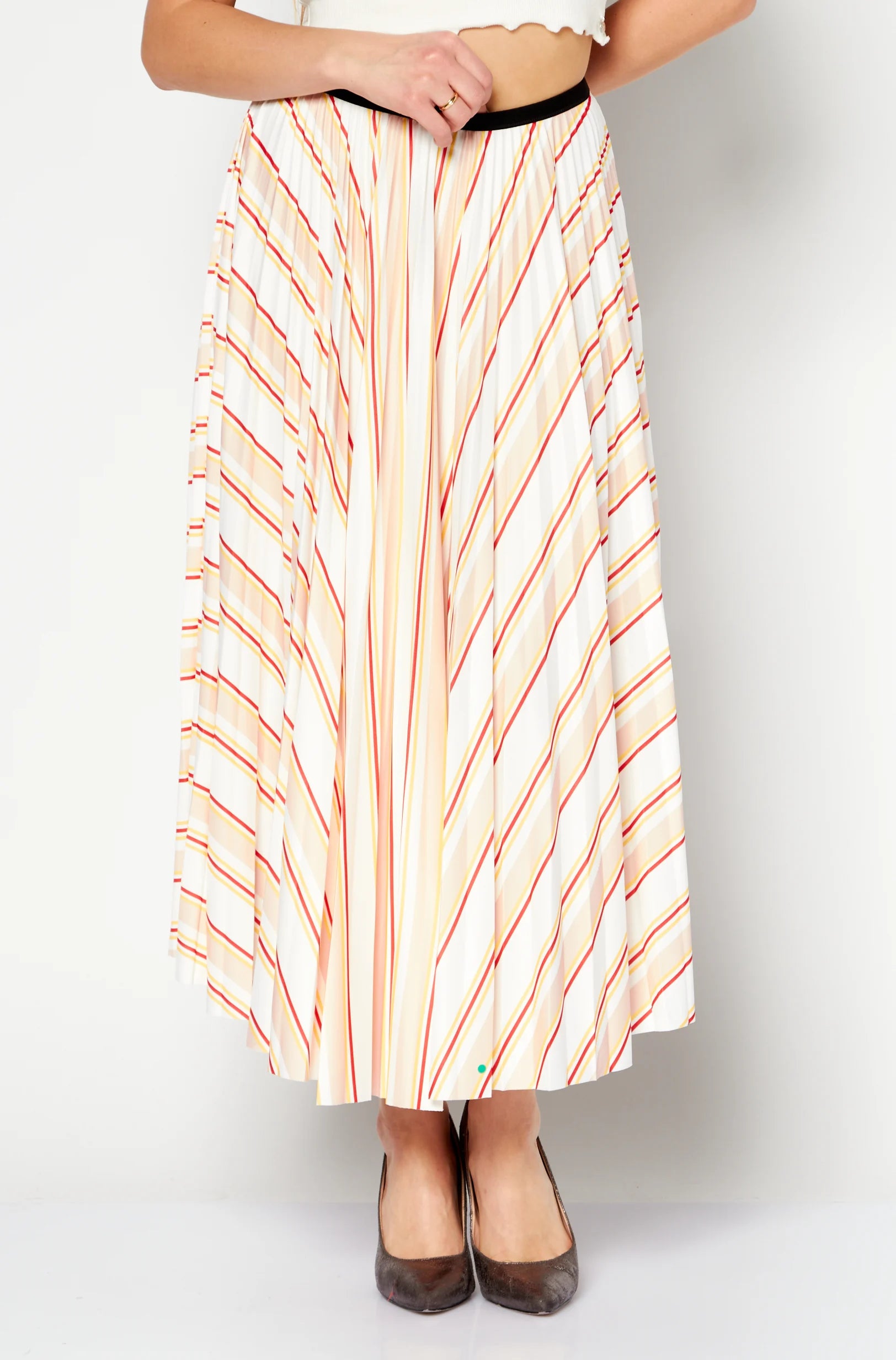 Lacoste plissierter Damen-Maxirock