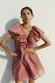 InWear AmeliaIW Kleid - Rüschenkleid in Altrosa