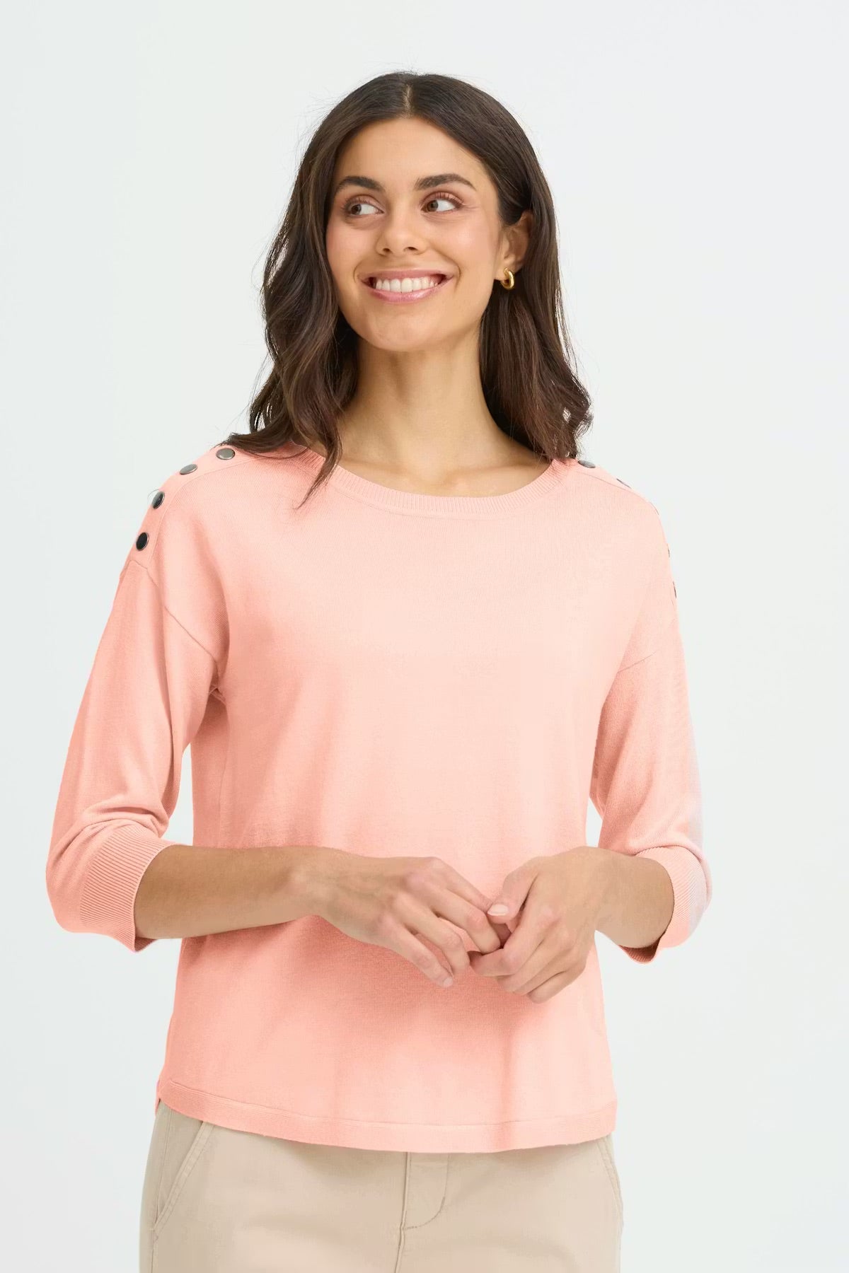 Fransa FRZUBASIC 114 Pullover - Zartrosa