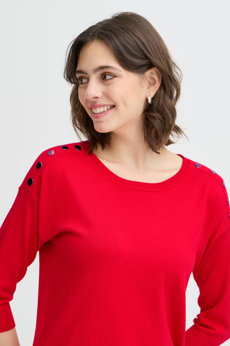 Fransa FRZUBASIC 114 Pullover - Zartrosa
