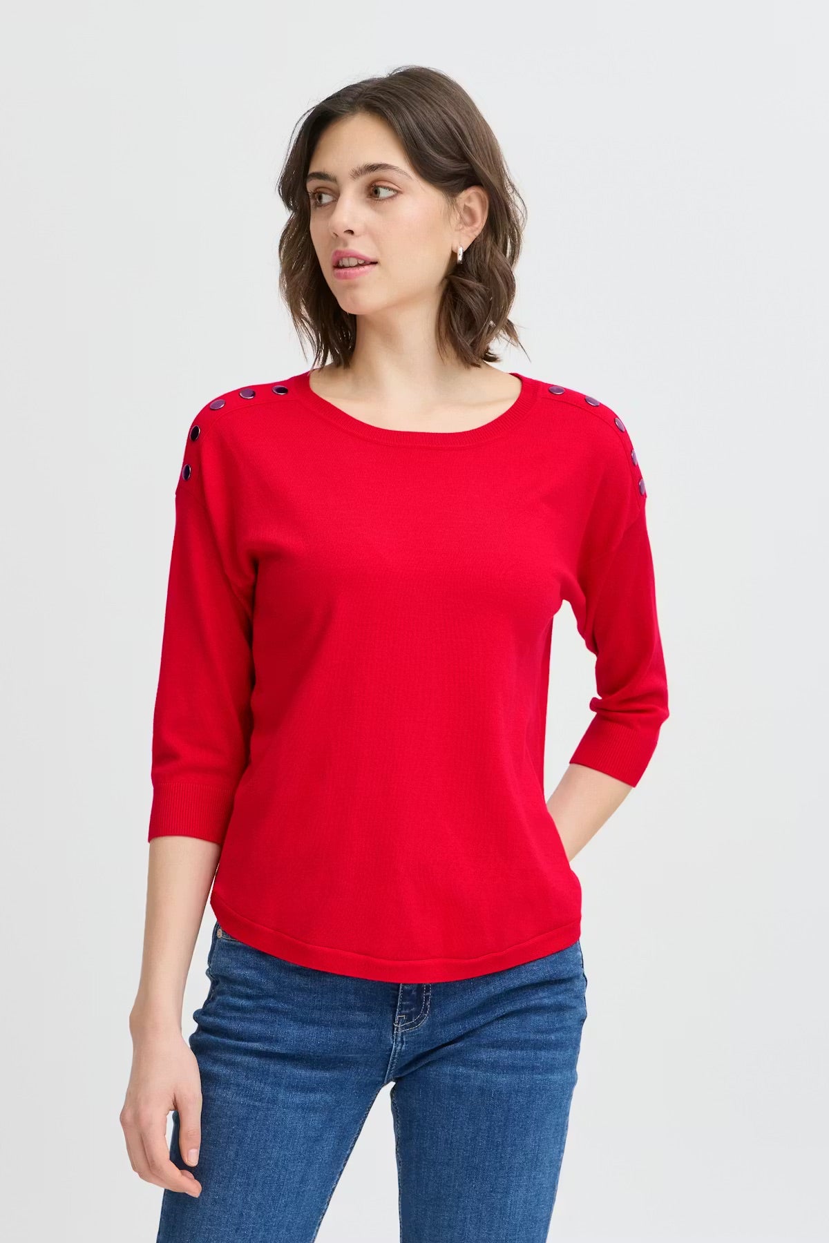 Fransa FRZUBASIC 114 Pullover - Zartrosa