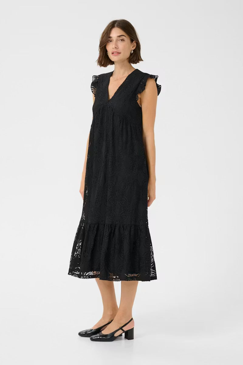 Culture CUsigla Spitzenkleid - Schwarz