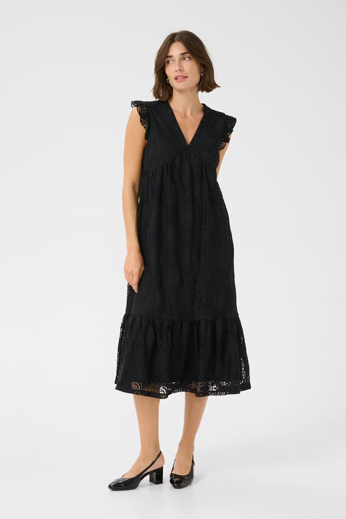Culture CUsigla Spitzenkleid - Schwarz