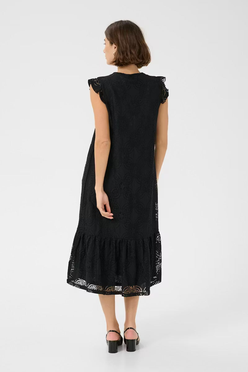 Culture CUsigla Spitzenkleid - Schwarz