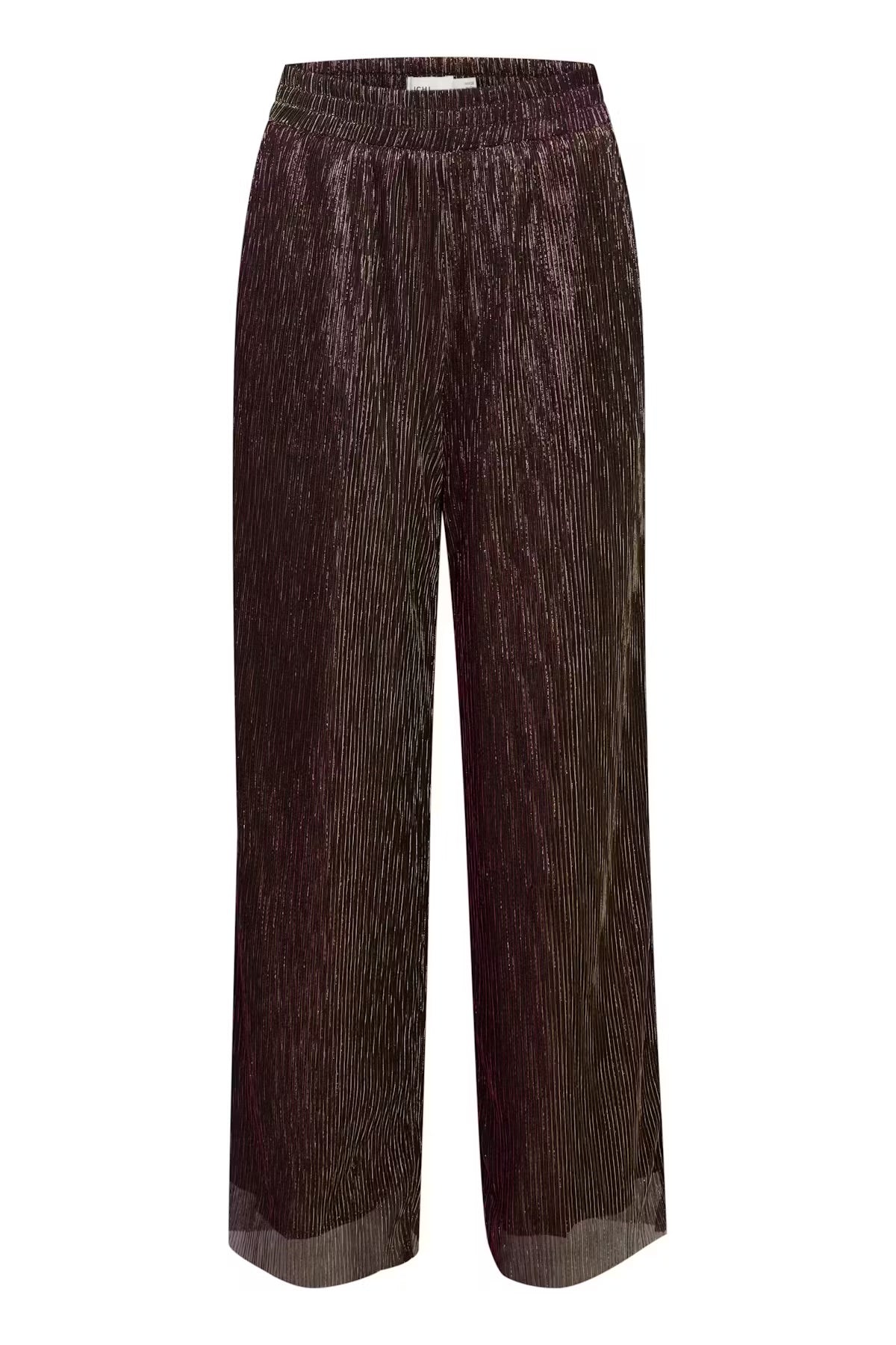 ICHI Freizeithose – Dunkelbraun Metallic
