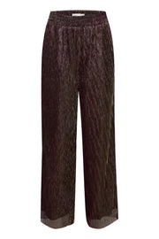 ICHI Freizeithose – Dunkelbraun Metallic
