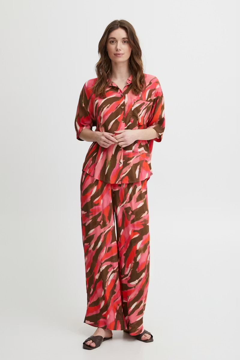 Fransa FRKAIYA Skjorta – Hemd mit abstraktem Print