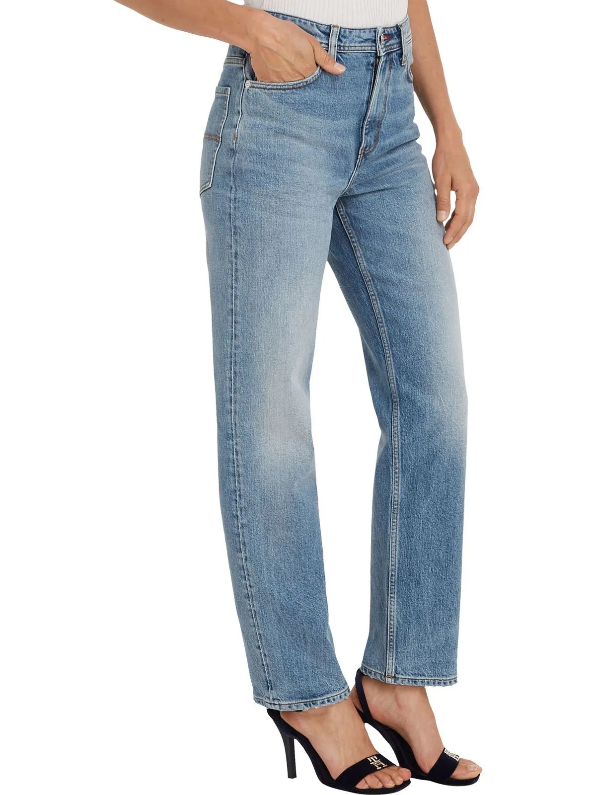 Tommy Hilfiger x Shawn Mendes High-Rise Straight Ankle Jeans