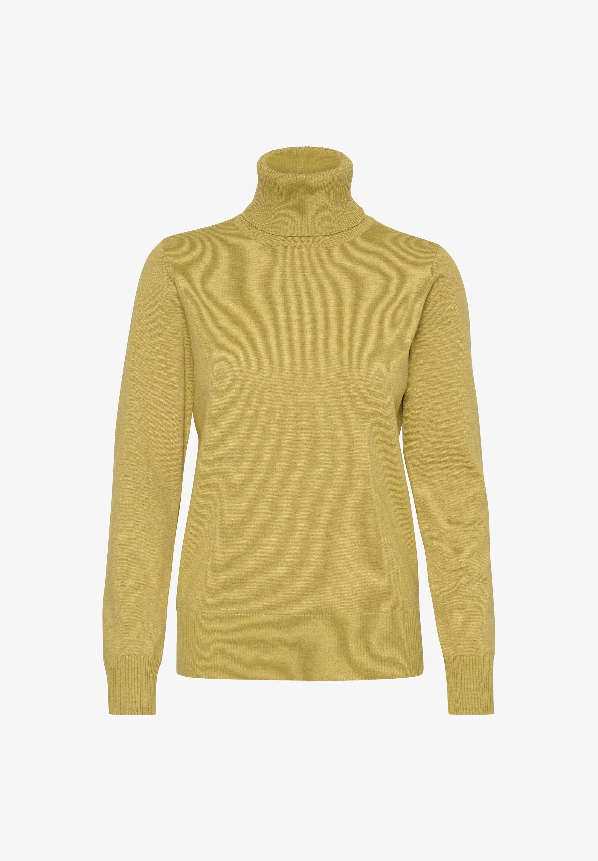 Saint Tropez MILASZ Rollkragenpullover – Limettengelb