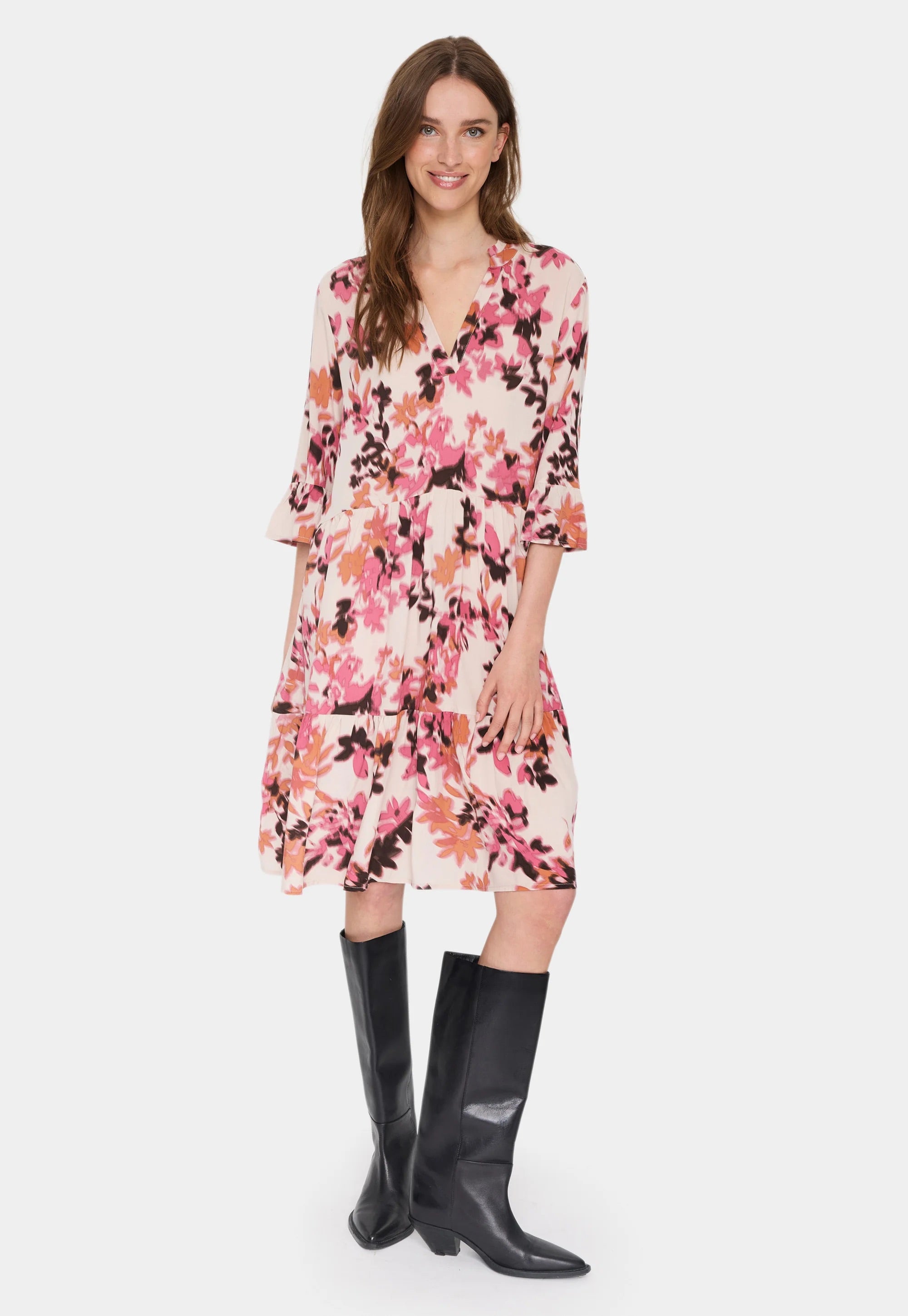 Stufenkleid Saint Tropez - Grau Chateau Blooms