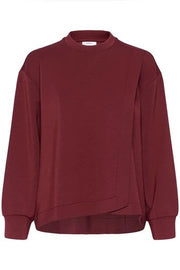 InWear Gida Sweatshirt – Weinrotes Oversize-Sweatshirt