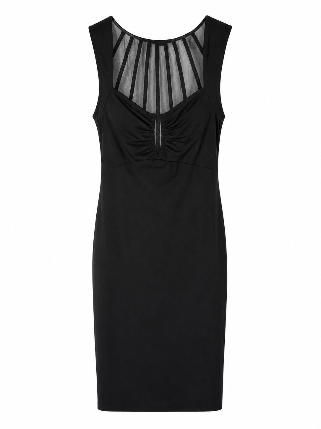 Marciano by Guess figurbetontes Kleid mit Mesh-Einsatz – Schwarz