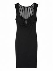 Marciano by Guess figurbetontes Kleid mit Mesh-Einsatz – Schwarz