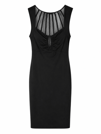 Marciano by Guess figurbetontes Kleid mit Mesh-Einsatz – Schwarz