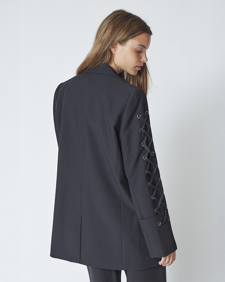 Co'couture Vola CC Blazer mit Ösendetails – Schwarz