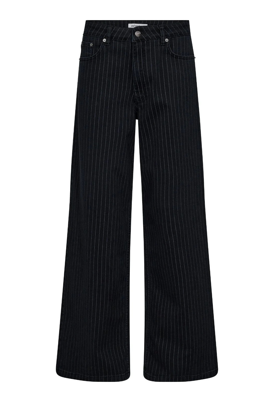 Co'couture Pincc Wide-Leg-Jeans – Schwarz