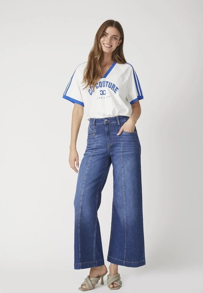 Co'couture Tyler CC Wide-Leg-Jeans – Denimblau