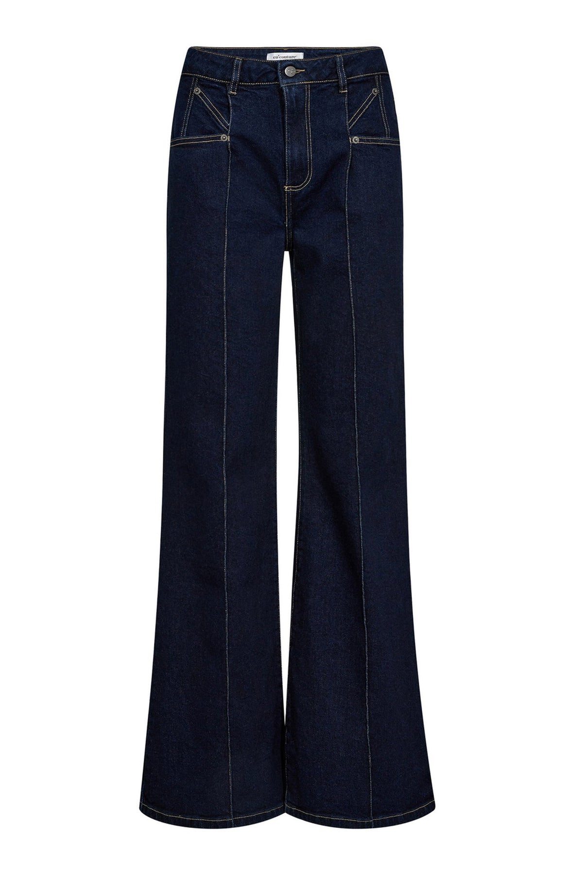 Co'couture Theo CC Wide-Leg-Jeans – dunkler Denim