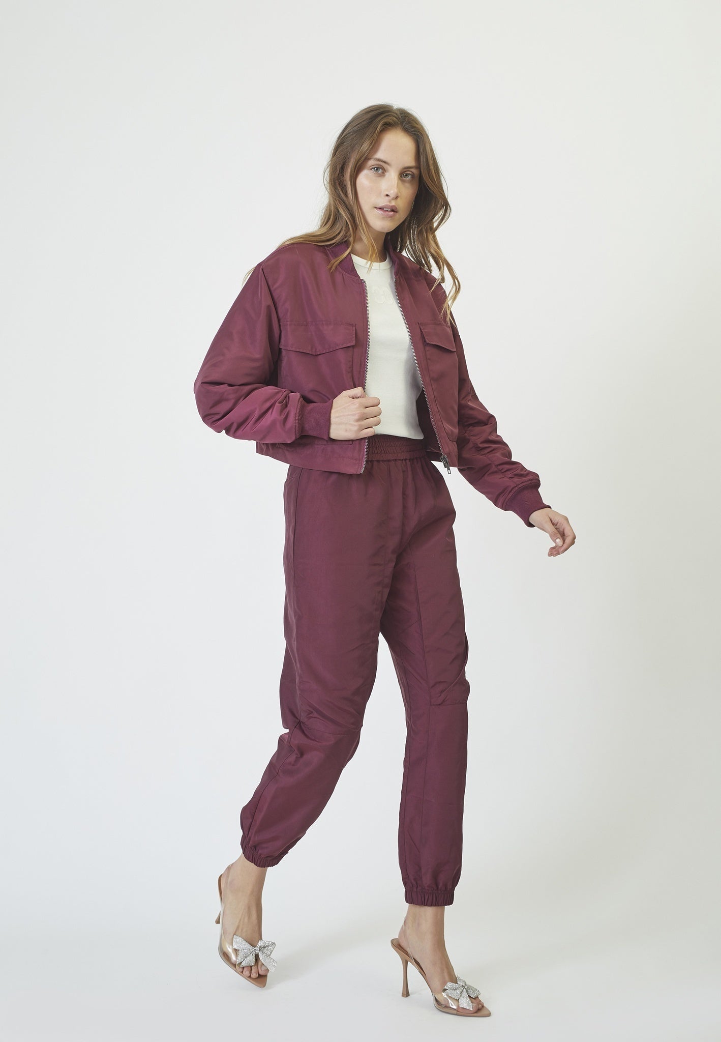 Co'couture Trice Tech-Jogginghose – Burgund