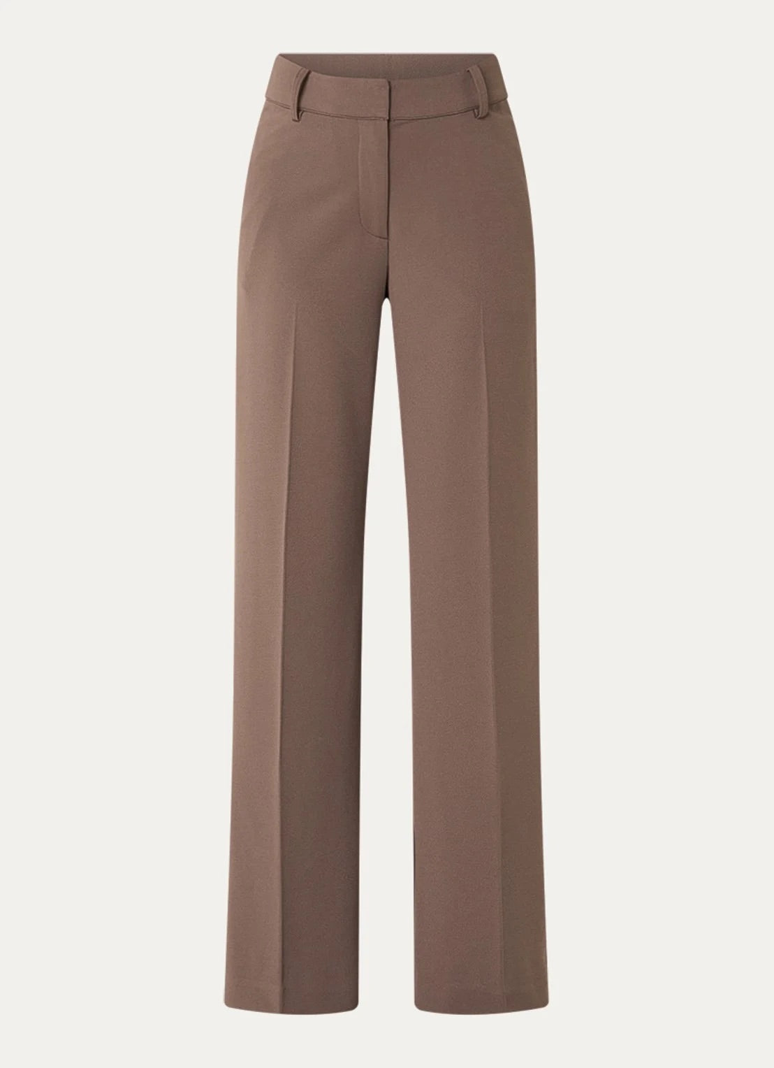 Co'couture Matty Wide-Leg-Hose mit Wellennaht – Mauve