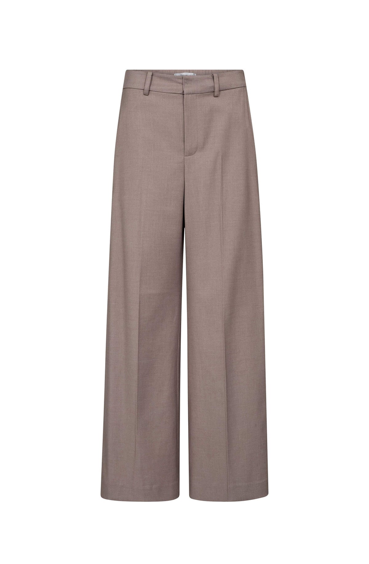 Co'couture Matty Wide-Leg-Hose mit Wellennaht – Mauve