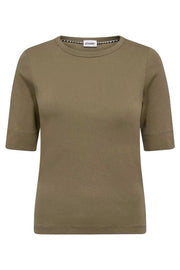 Co'couture Granny CC Kurzarm-T-Shirt – Armeegrün