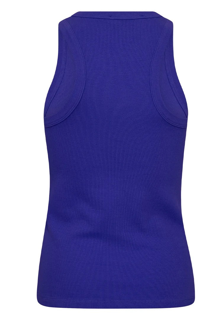 Co'couture Sahara CC besticktes Tanktop – Blau