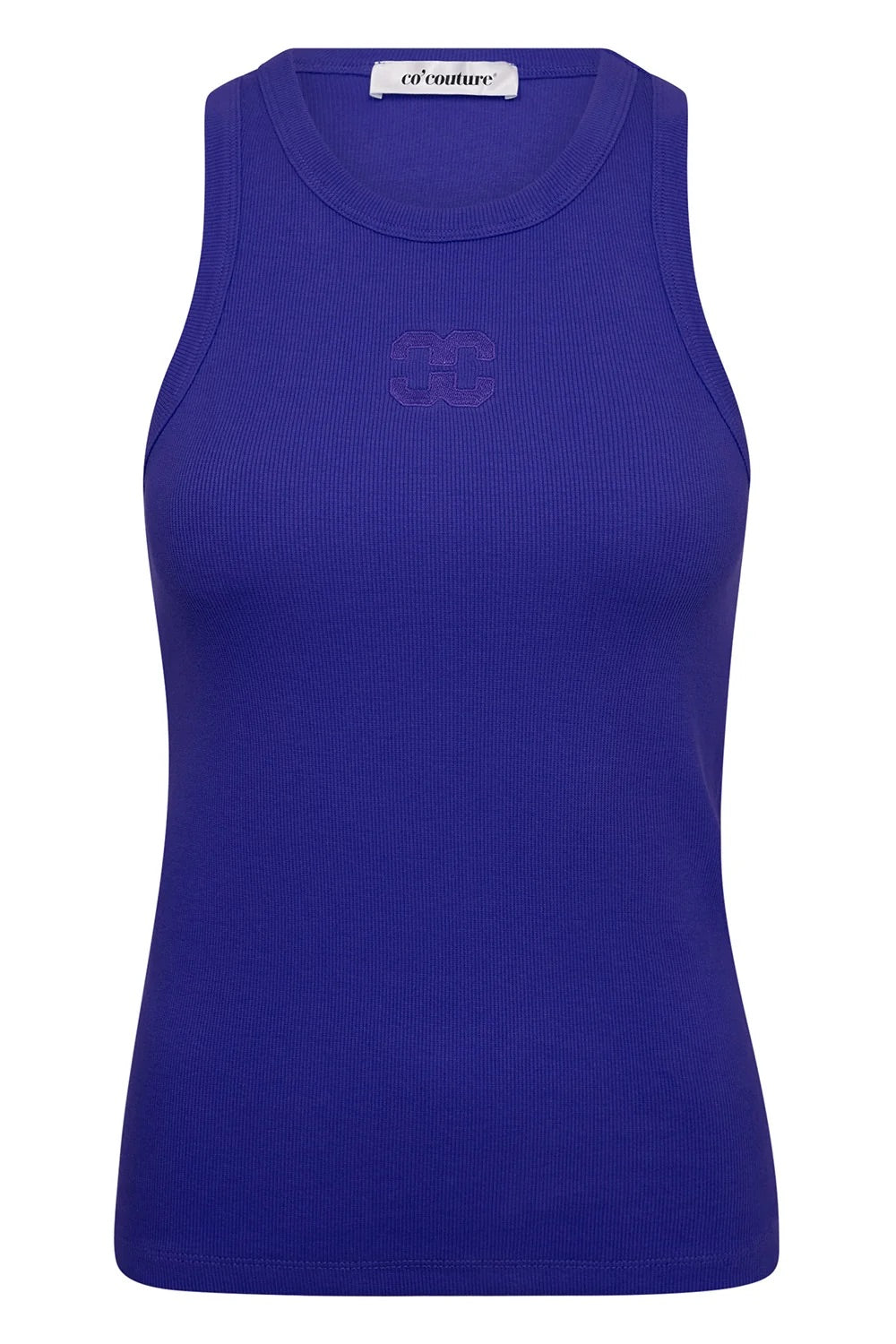 Co'couture Sahara CC besticktes Tanktop – Blau