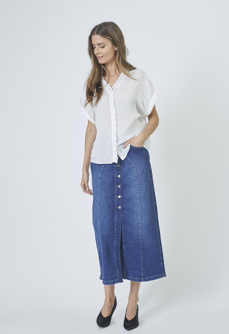 Co'couture Tyler Jeans-Midirock – Denimblau