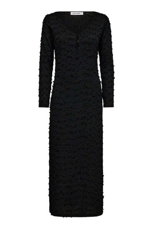 Co'couture Pompom CC Bommelkleid – Schwarz