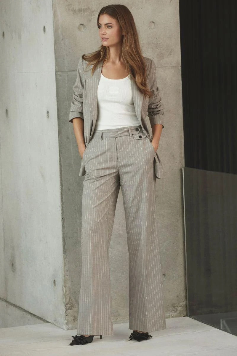 Co'couture Quin Pin Wide-Leg-Hose – Nerzbraun