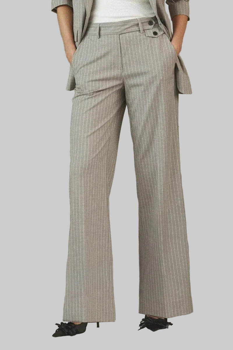 Co'couture Quin Pin Wide-Leg-Hose – Nerzbraun