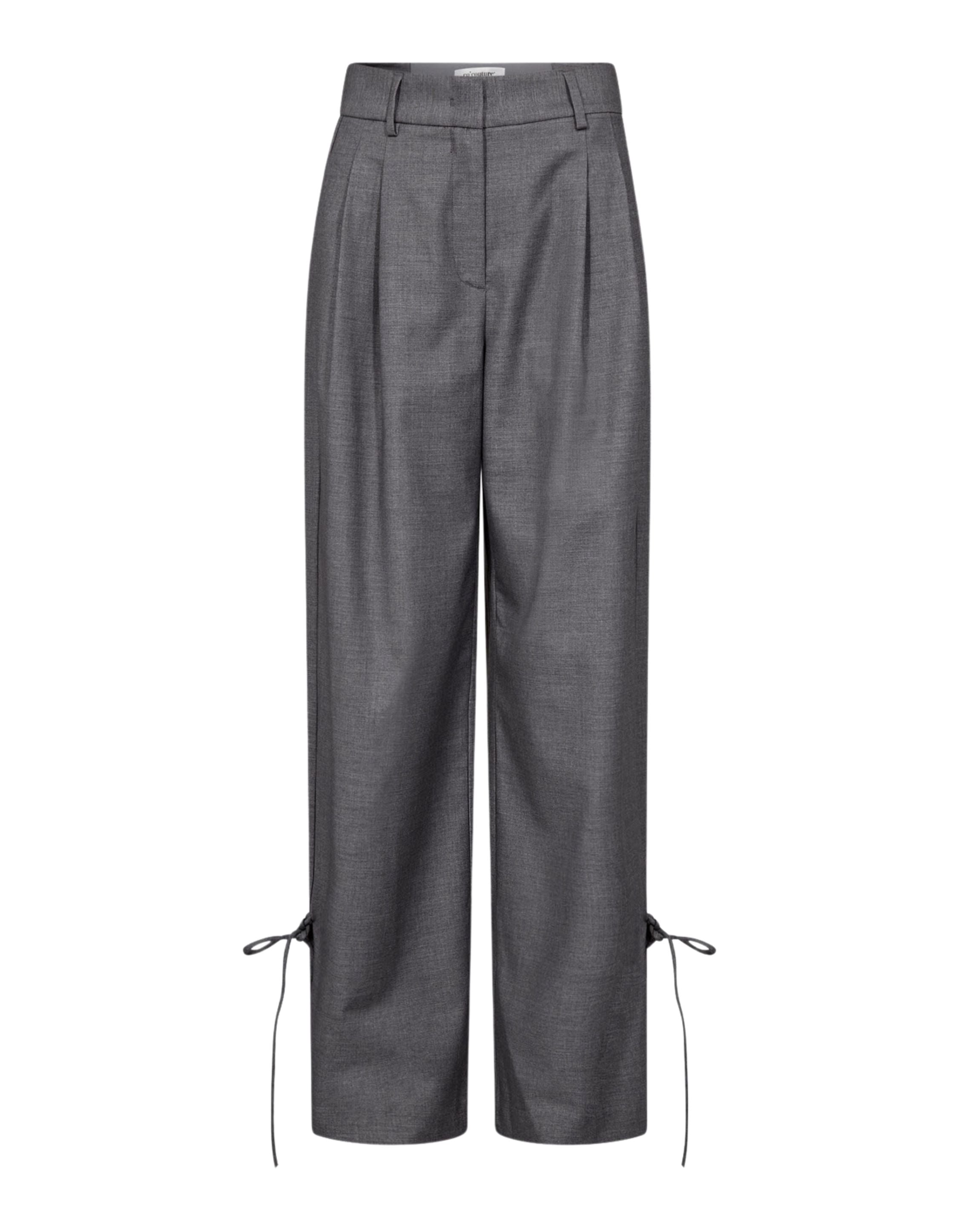 Co'couture Weite Hose mit geradem Bein – Grau