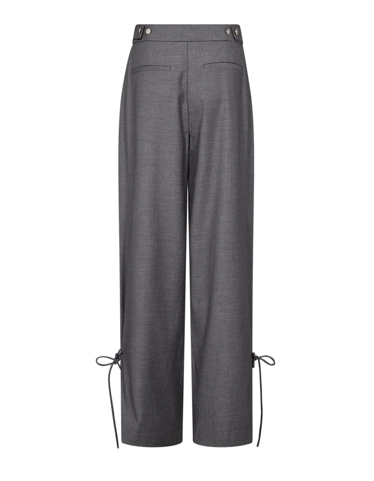 Co'couture Weite Hose mit geradem Bein – Grau