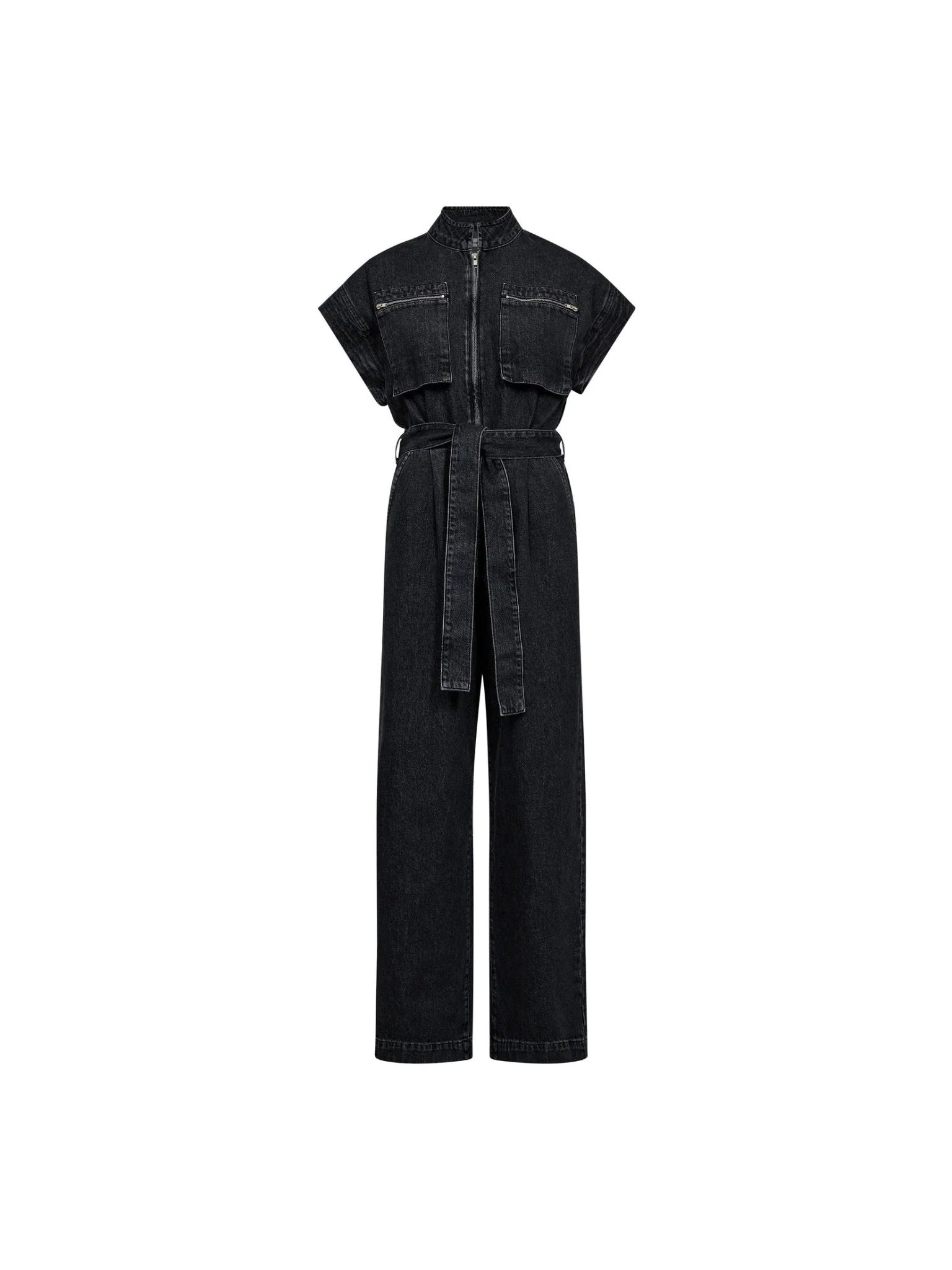 Co'couture Pancy CC Jumpsuit mit Reißverschluss – Schwarz