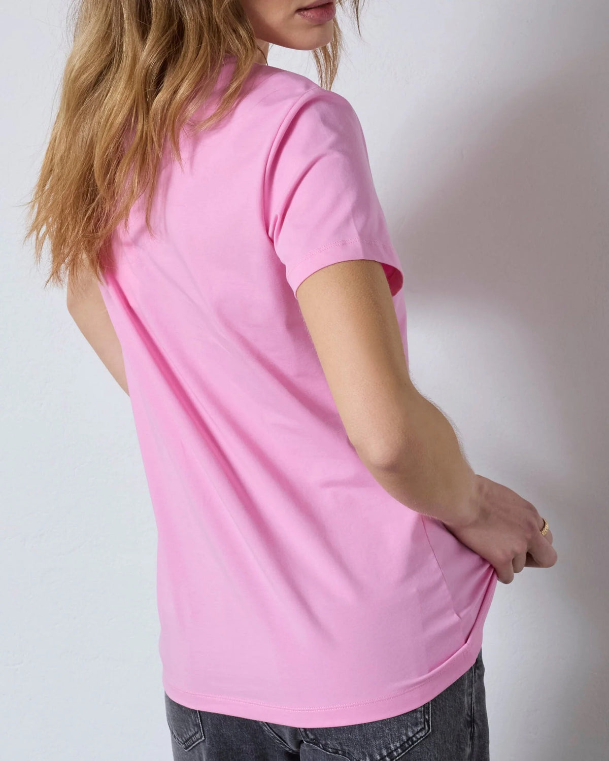 Co'couture Petite CC Logo-T-Shirt – Zuckerwattenrosa
