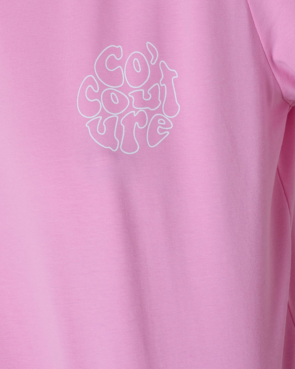 Co'couture Petite CC Logo-T-Shirt – Zuckerwattenrosa