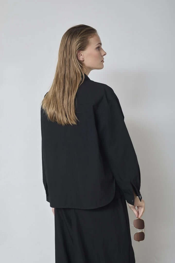 Co'couture Acasia CC Langarmhemd – Schwarz